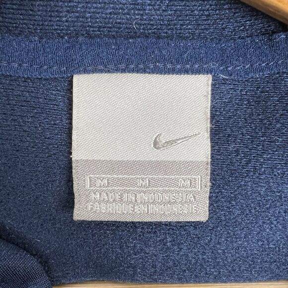 VTG Y2K Nike Mens M Center Middle Swoosh Basketball Hoodie Sweatshirt Travis - Picture 6 of 7